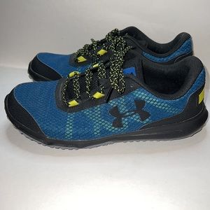 Mens Under Armour Tocca blue/black/yellow sz 10